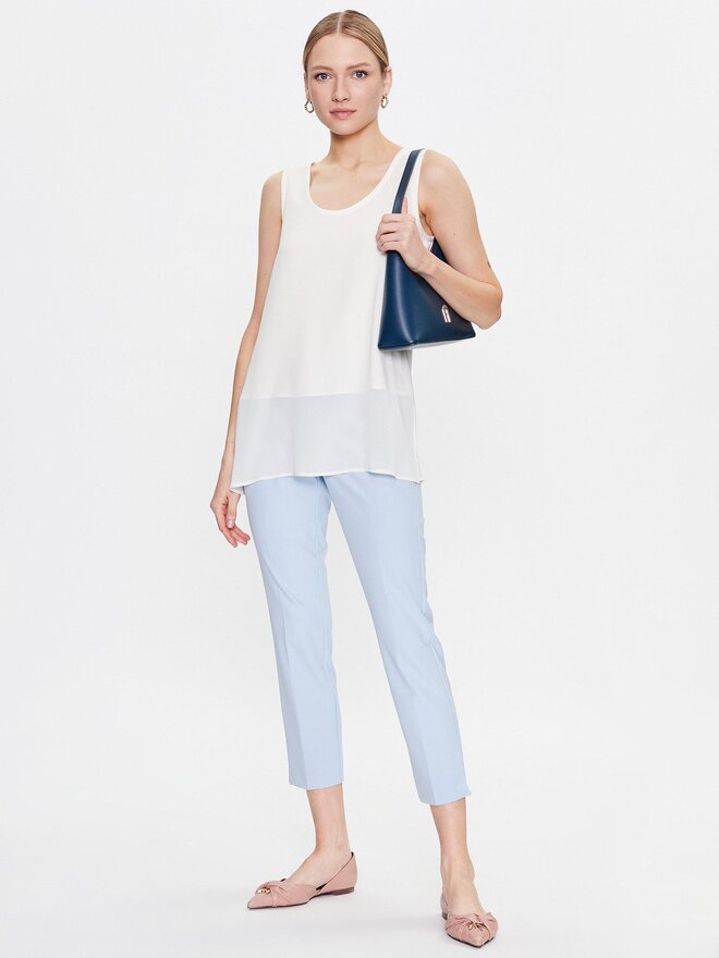 Marella Marella Топ Isolana 2331610133 Écru Regular Fit