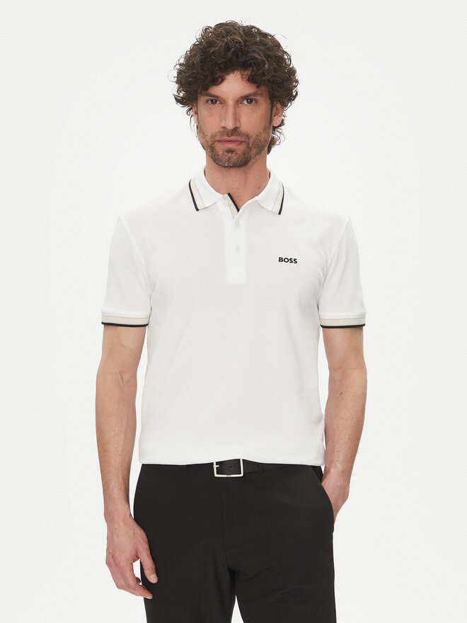 BOSS BOSS Poloshirt Paddy 50469055 Écru Regular Fit