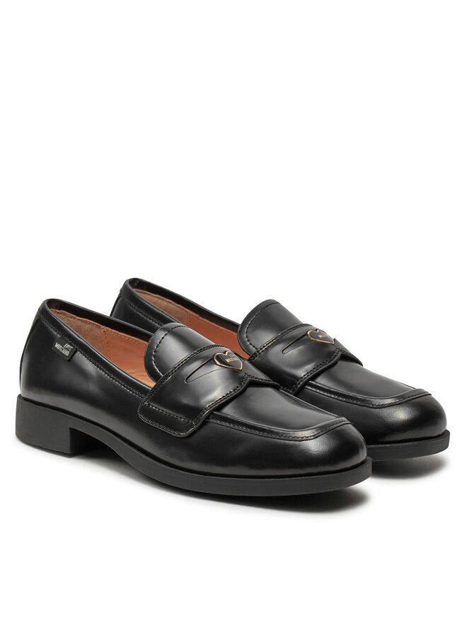LOVE MOSCHINO Loaferice LOVE MOSCHINO JA10172G1LJD0000 Crna