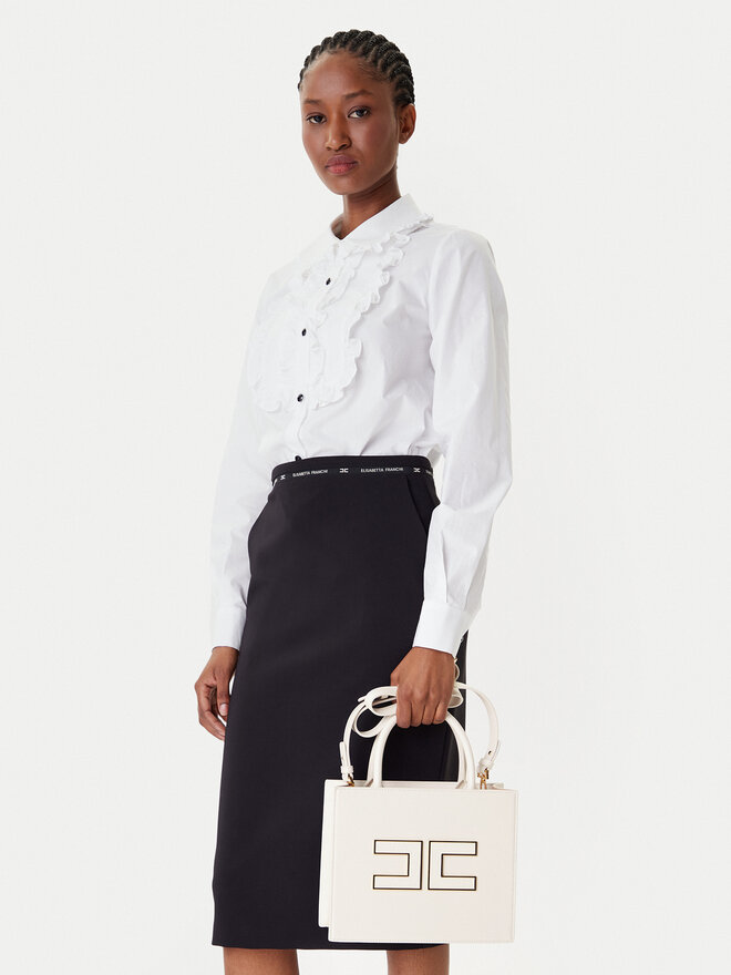 ELISABETTA FRANCHI ホワイトスカート サイズ40 ELISABETTA FRANCHI ホワイトスカート サイズ40 Elisabetta