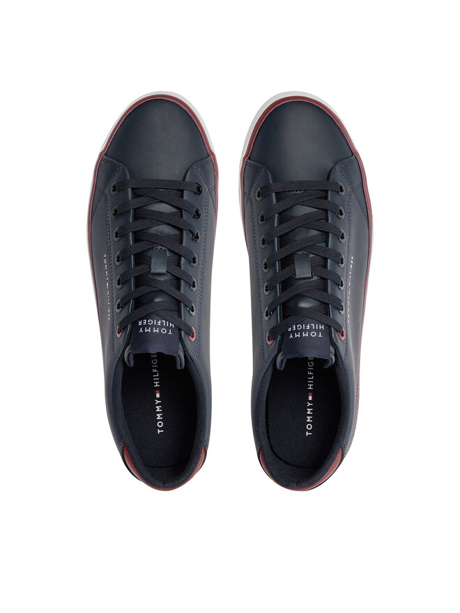 Tommy Hilfiger Tenisice Tommy Hilfiger Th Hi Vulc Core Low Leather FM0FM05041 Tamnoplava