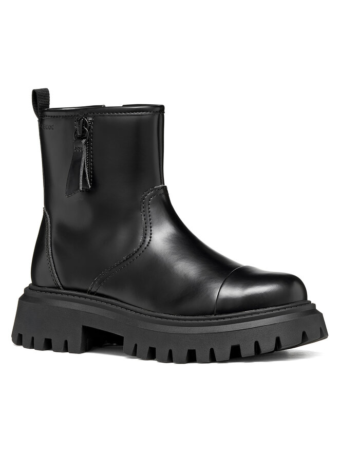 Geox Stiefeletten Geox J Maquinnens Girl J66M6B 000CN C9999 S Schwarz