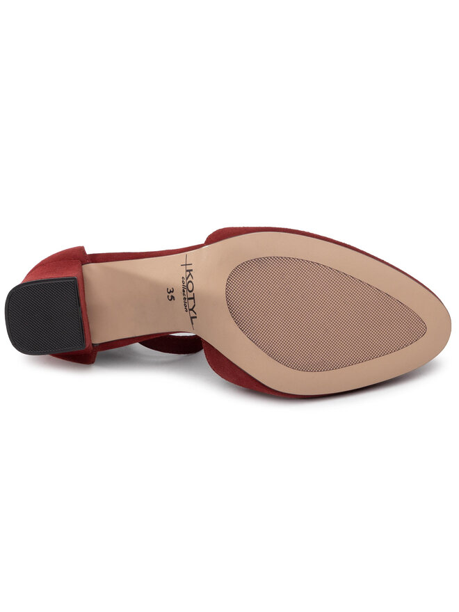 Kotyl Halbschuhe Kotyl 7073 Dunkelrot