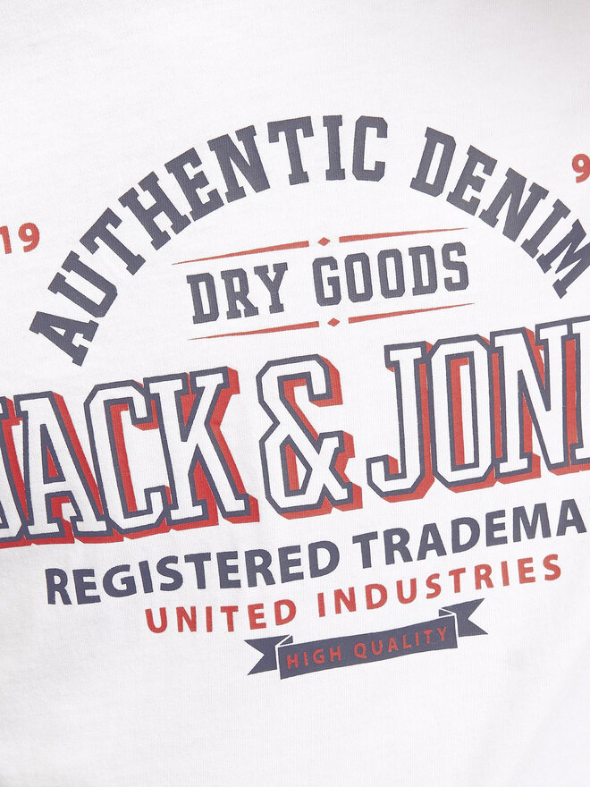 Jack&Jones Junior Jack&Jones Junior Marškinėliai Logo 12258876 Balta Regular Fit