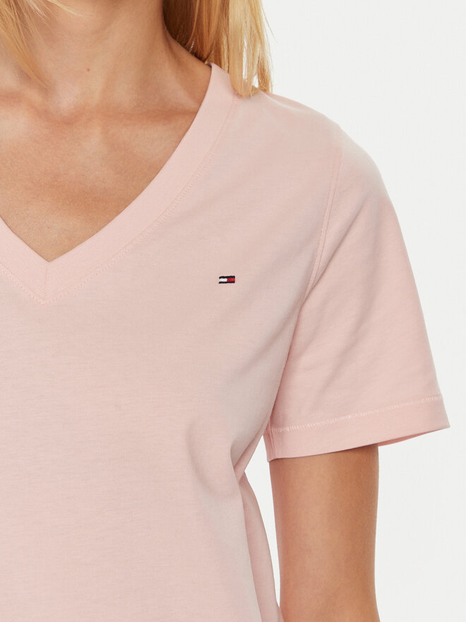 Tommy Hilfiger Tommy Hilfiger Marškinėliai WW0WW44177 Rožinė Regular Fit