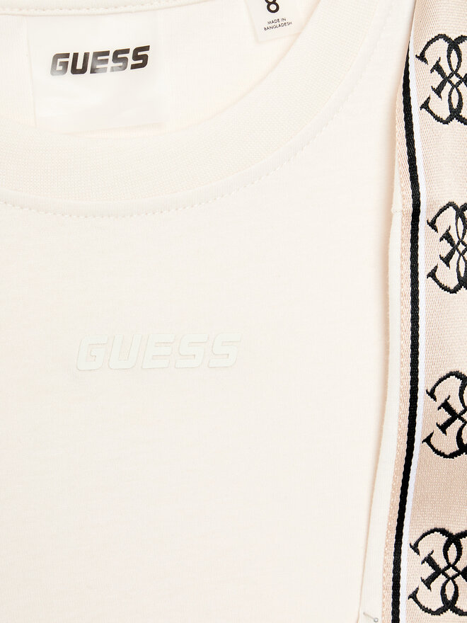 Guess Guess Marškinėliai J3RI47 I3Z14 Écru Regular Fit
