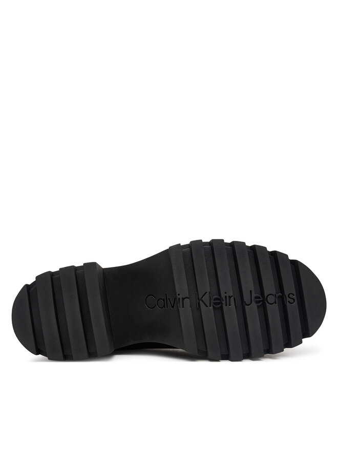 Calvin Klein Stiefeletten Calvin Klein Chunky Heeled Chelsea Lth YW0YW01547 Dunkelbraun