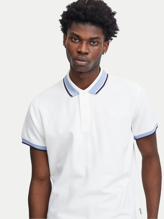 Blend Blend Polo marškinėliai 20716479 Balta Regular Fit