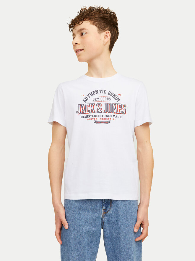 Jack&Jones Junior Jack&Jones Junior Marškinėliai Logo 12258877 Balta Regular Fit