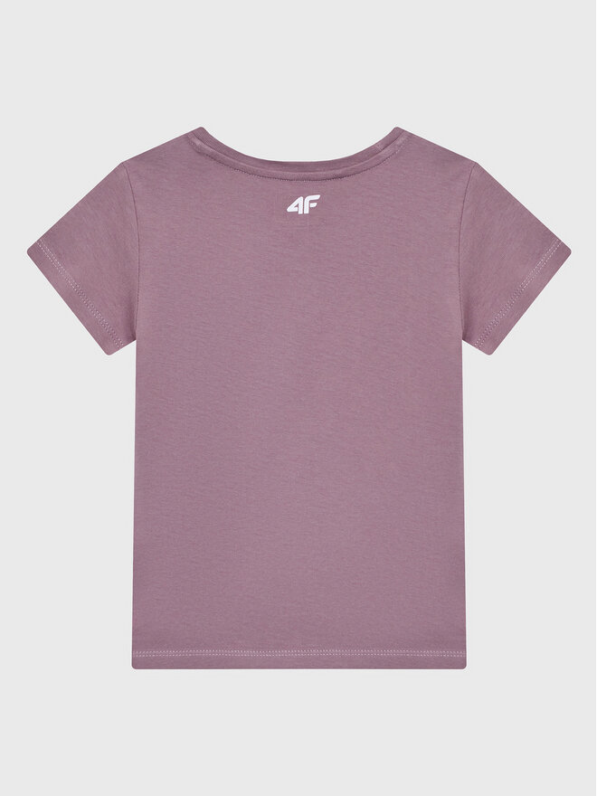 4F 4F Marškinėliai HJZ22-JTSD002 Violetinė Regular Fit