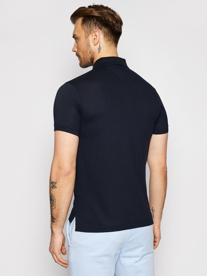Tommy Hilfiger Tommy Hilfiger Pólóing 1985 MW0MW17771 Sötétkék Slim Fit