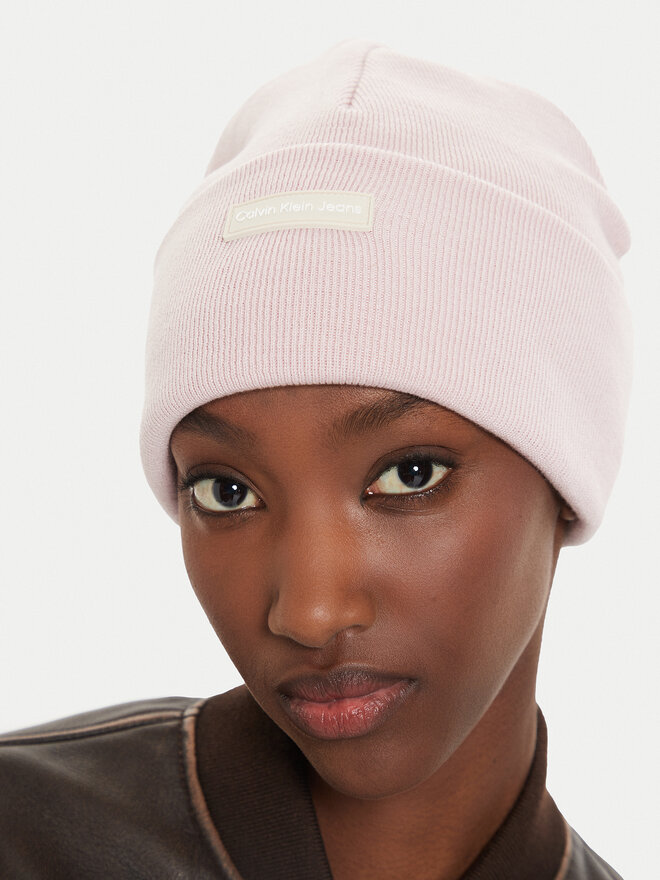 Calvin Klein Σκούφος Calvin Klein Inst Patch Beanie K60K612322 Ροζ