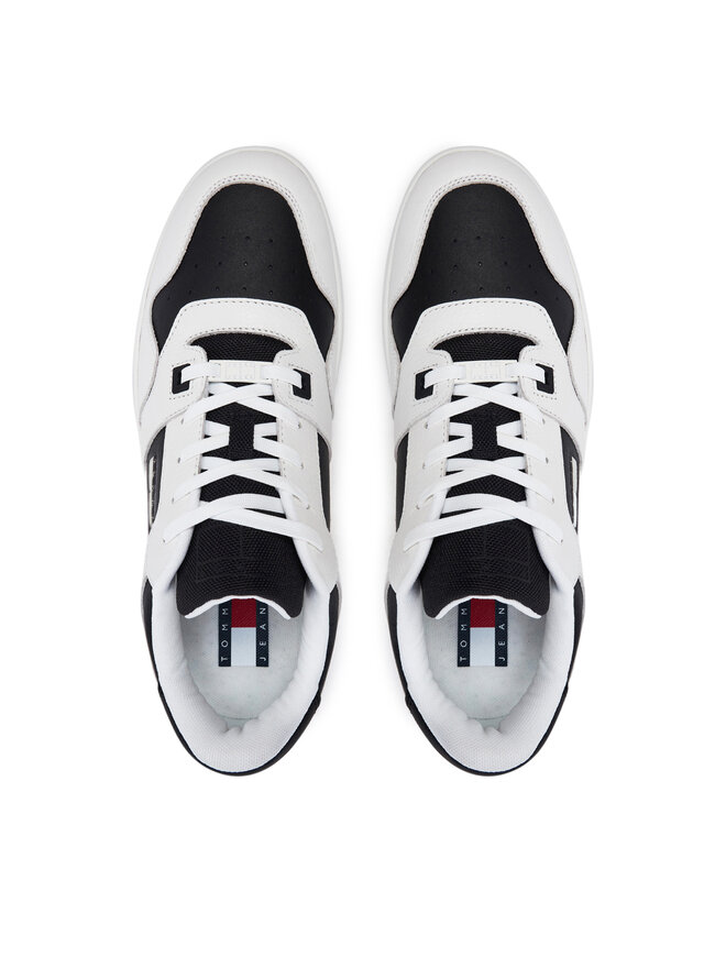 Tommy Jeans Sneakersy Tommy Jeans Tjm Retro Basket Cupsole Tumble EM0EM01513 Biały