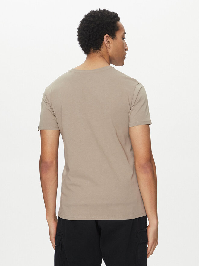 Alpha Industries Alpha Industries Camiseta Basic 100501 Beis Regular Fit