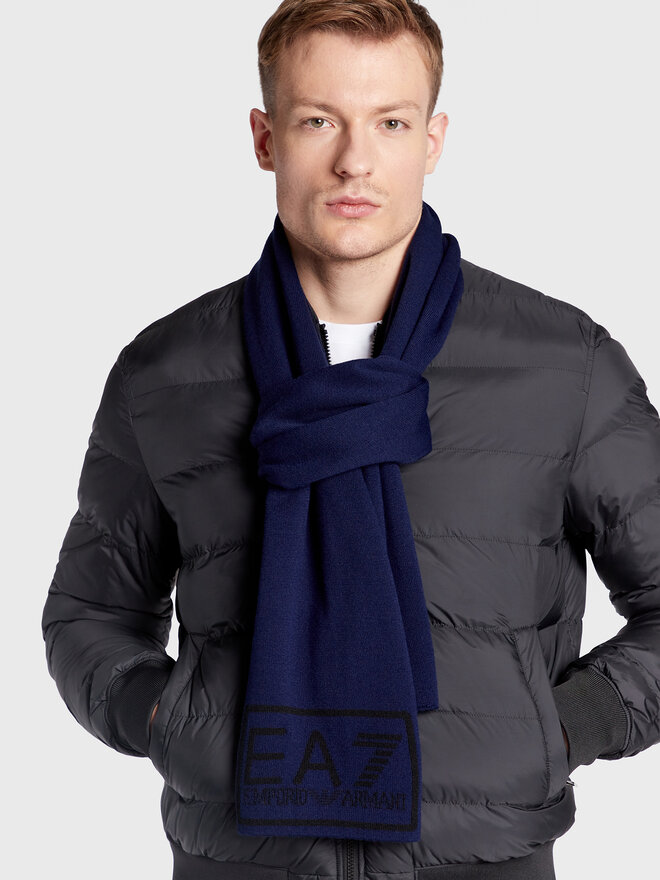 EA7 Emporio Armani Šál EA7 Emporio Armani 274902 2F300 00035 Tmavomodrá