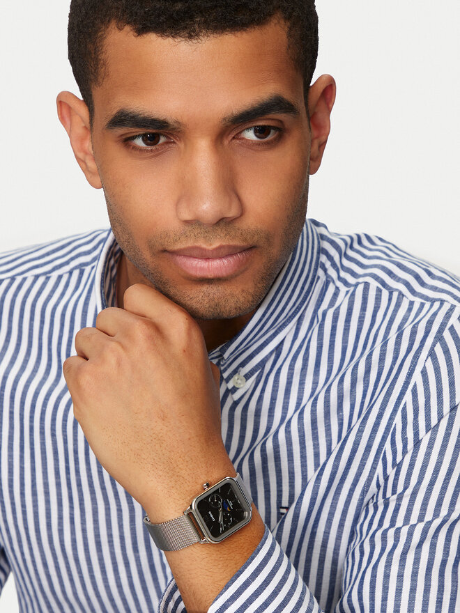 Casio Zegarek Casio Classic MTP-M305M-8AVER Srebrny