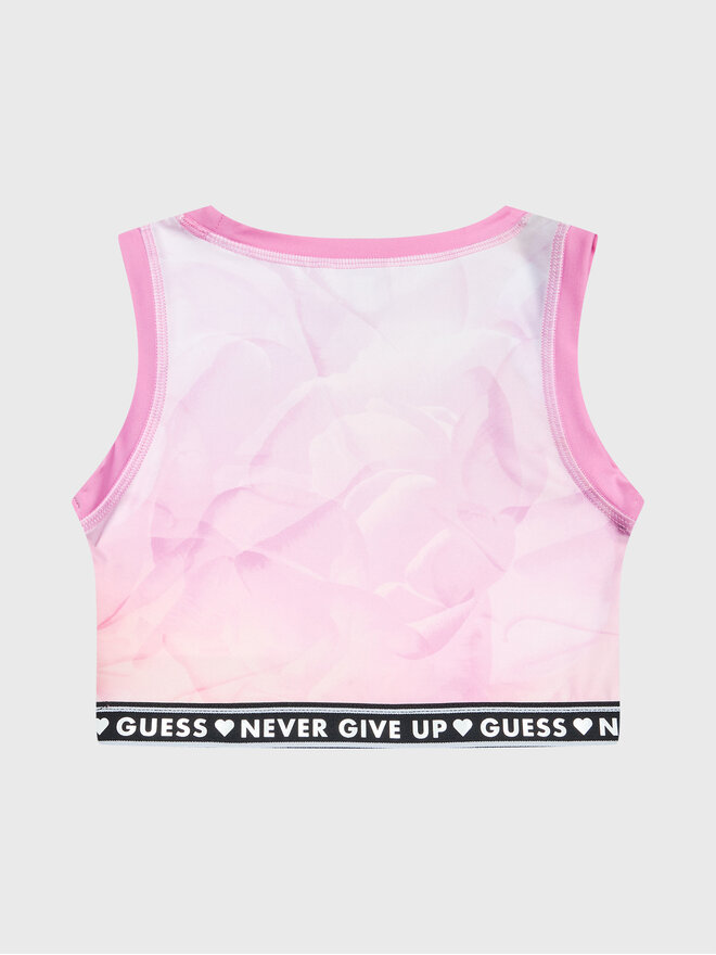 Guess Guess Felső J3RI02 MC01P Rózsaszín Slim Fit