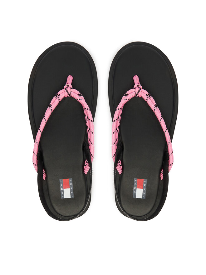 Tommy Jeans Sandalen Tommy Jeans Tjw Casual Rope Sandal EN0EN02951 Rosa