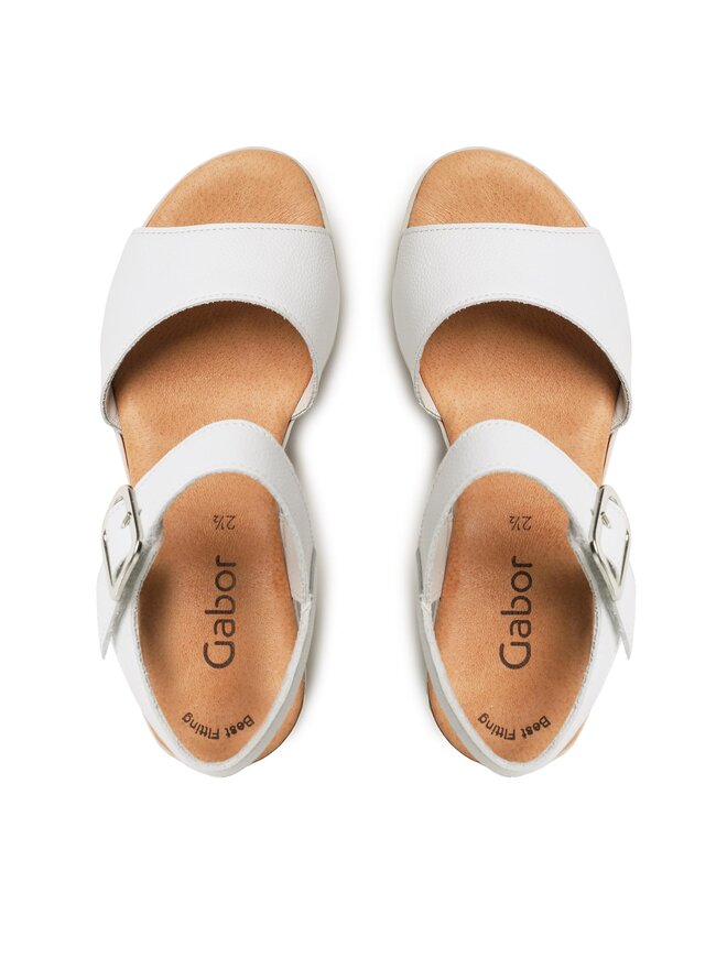 Gabor leren teenslippers zwart