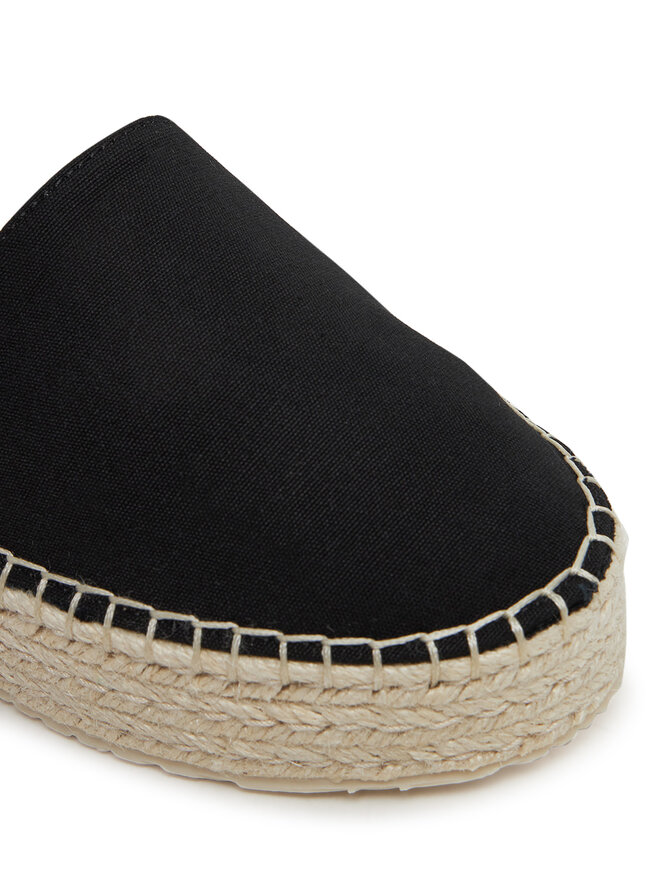 Calvin Klein Jeans Espadrilky Calvin Klein Jeans Flatform Espadrille Sling Mg YW0YW01735 Čierna