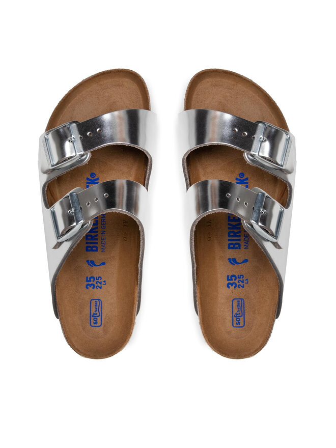 Birkenstock Papucs Birkenstock Arizona Metallic 1005961 Ezüst