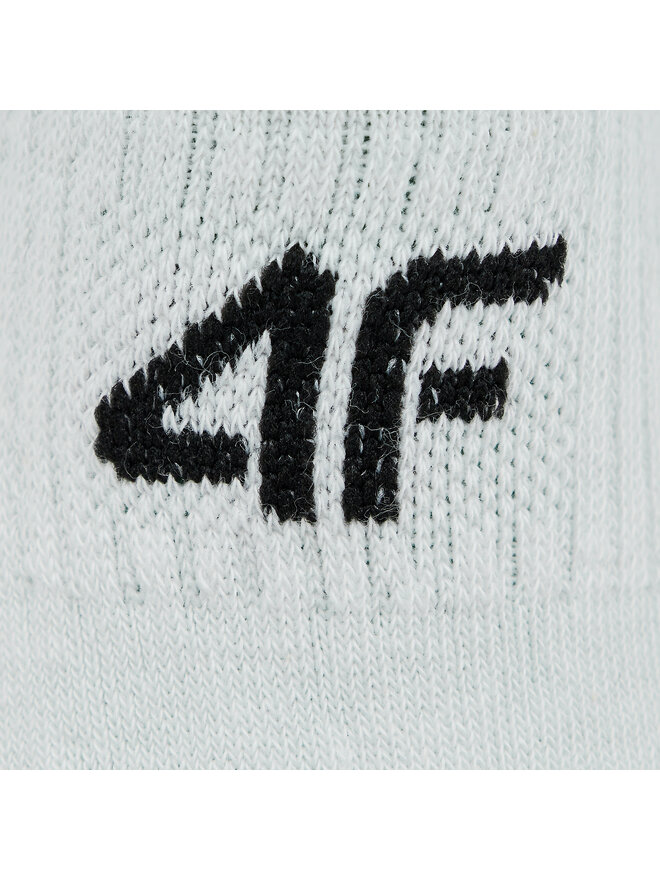 4F Set 5 parov otroških nizkih nogavic 4F 4FJWAW23USOCM235 Bela
