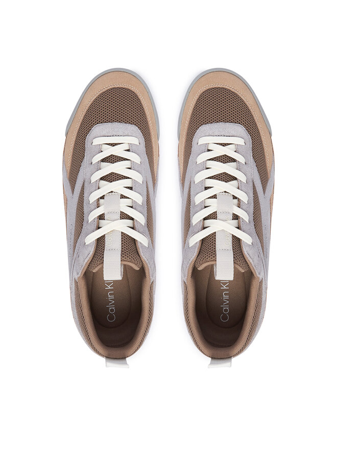 Calvin Klein Sneakers Calvin Klein Low Pro Runner Mix Mat HM0HM02208 Braun