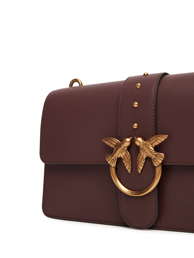 PINKO Handtasche PINKO Love One Classic ST.CL Al 25-26 PLTT 105857 A0F1 Dunkelrot