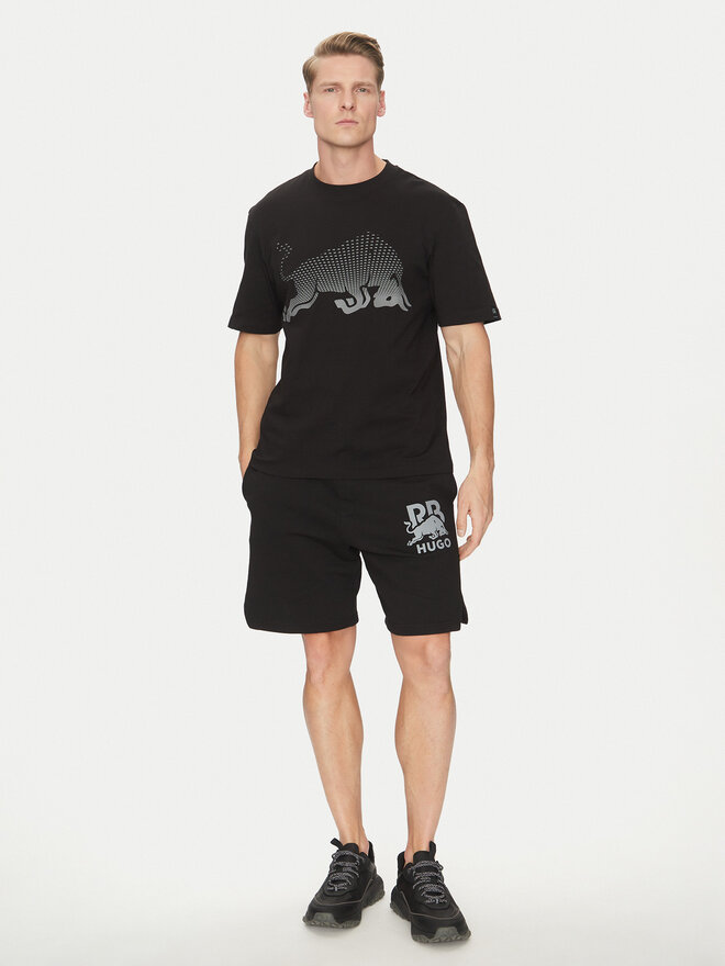 HUGO HUGO T-Shirt Dricard_RB 50542775 Μαύρο Regular Fit