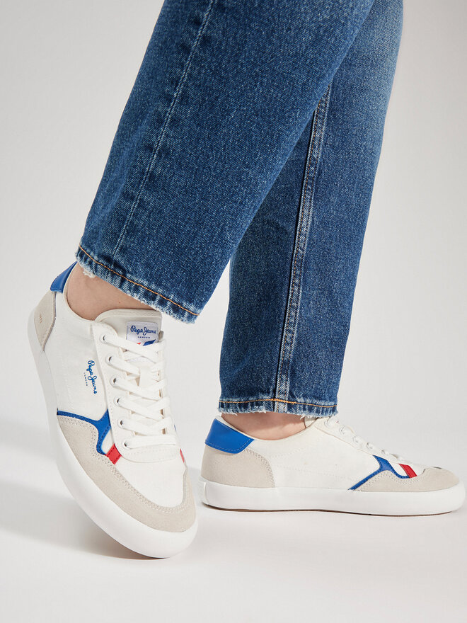 Pepe Jeans Снікерcи Pepe Jeans Travis Brit M PMS31038 Білий