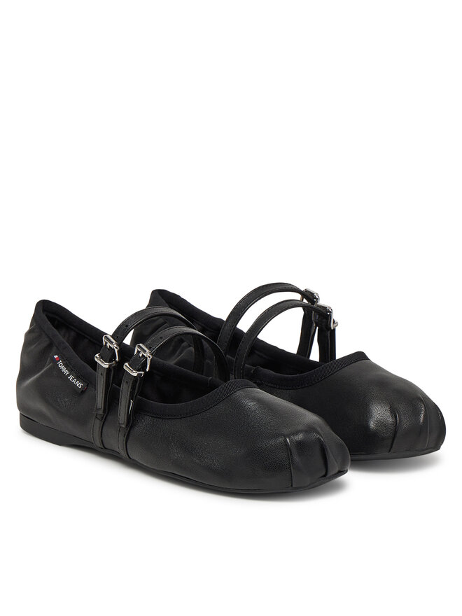 Tommy Jeans Baleriny Tommy Jeans Ballerina EN0EN02720 Czarny