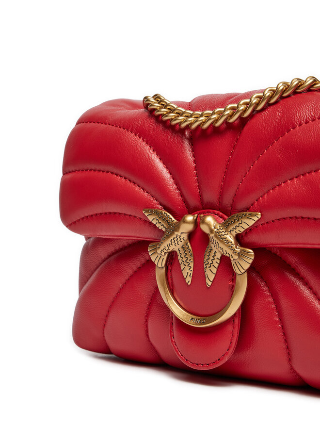 PINKO Handtasche PINKO Love Puff Mini Cl AI 24-25 PLTT 100039 A1EX Rot