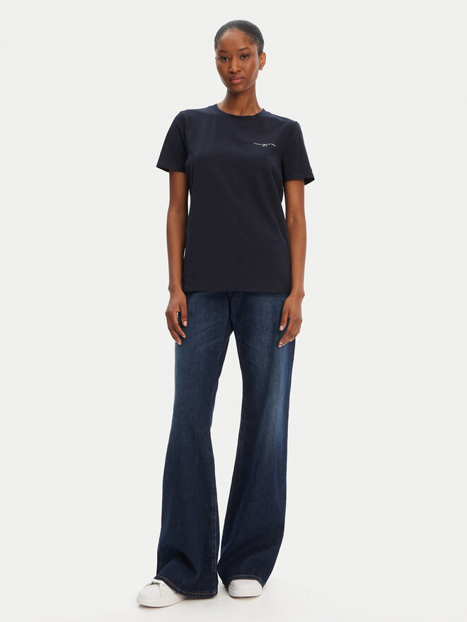 Tommy Hilfiger Tommy Hilfiger T-Shirt 1985 WW0WW37877 Σκούρο μπλε Regular Fit