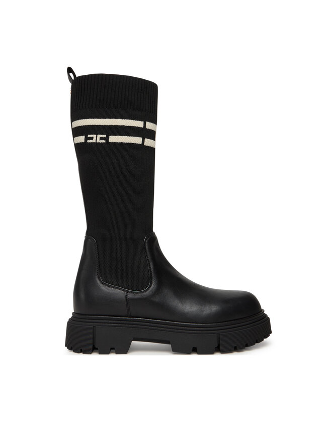 Elisabetta Franchi Ботуши Elisabetta Franchi Boot F4A6-E0427-1316 Черен