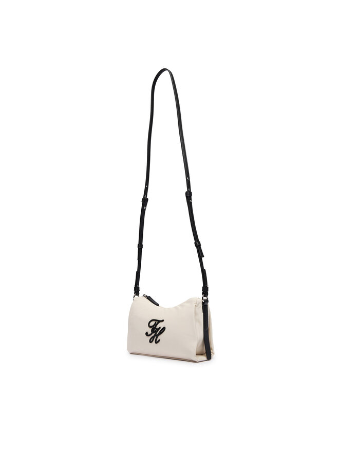 Tommy Hilfiger Handtasche Tommy Hilfiger Th Elevated Nylon Mini Crossover AW0AW18623 Écru