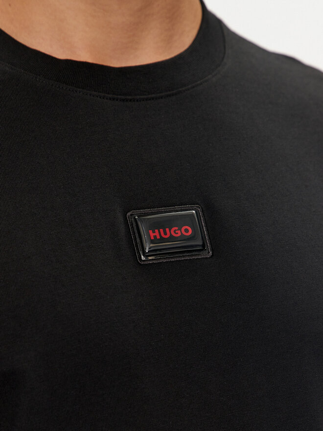 HUGO HUGO Camiseta Diragolino_Gel 50528171 Negro Regular Fit