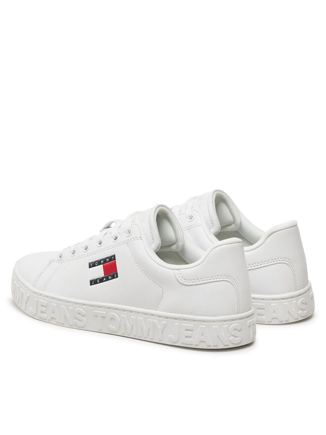 Tommy Jeans Sneakersy Tommy Jeans Tjw Logo Outsole Sneaker Ess EN0EN02703 Biały