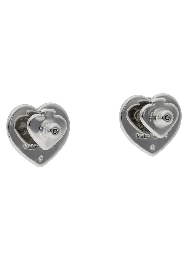 Kate Spade Сережки Kate Spade Something Sprkly Heart Studs K6760 Срібний