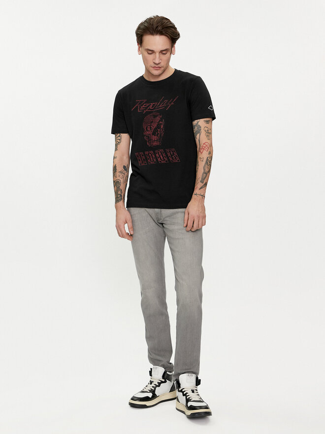 REPLAY Replay Marškinėliai M6761.000.23608P Juoda Regular Fit