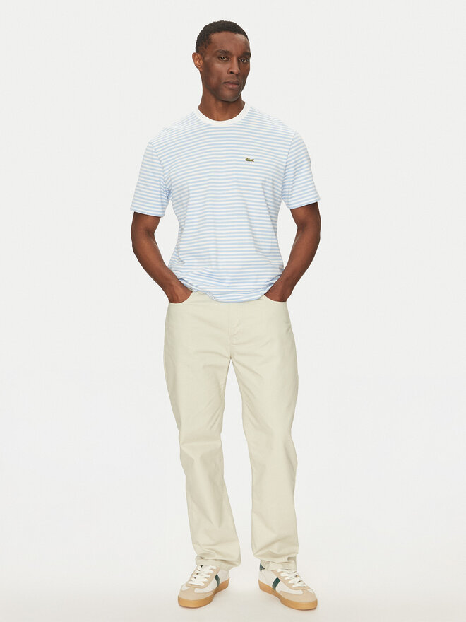 Lacoste Lacoste Marškinėliai TH9749 Žydra Regular Fit