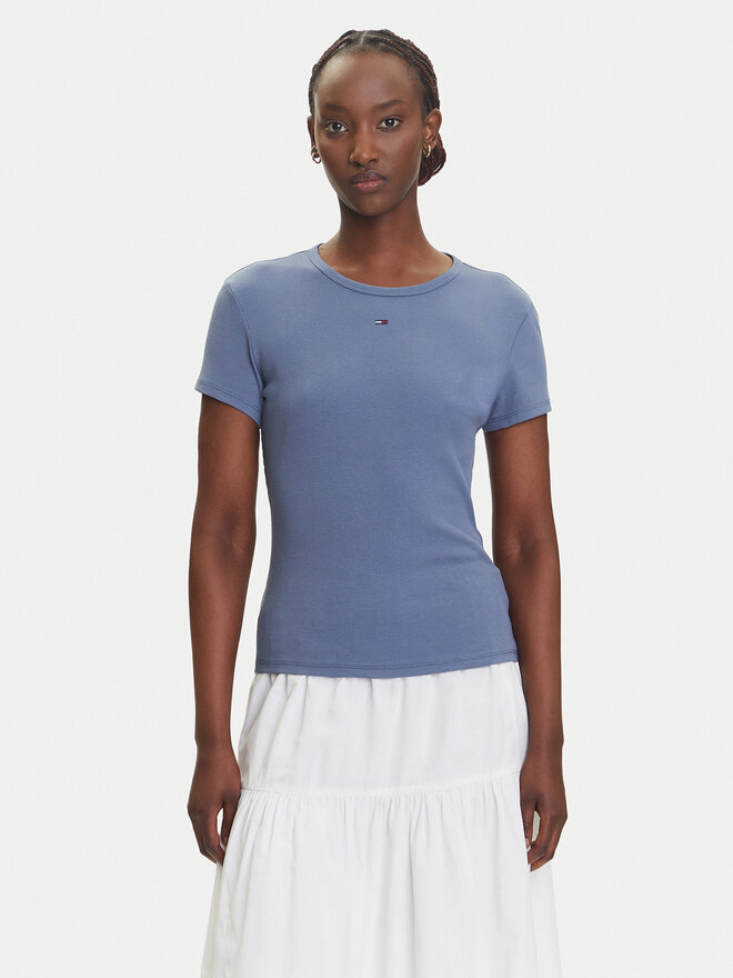 Tommy Jeans Tommy Jeans T-Shirt Essential DW0DW17383 Blau Slim Fit