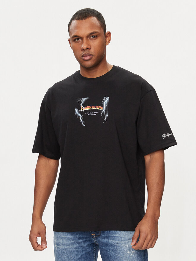 Redefined Rebel Redefined Rebel T-Shirt Pedro 221166 Μαύρο Regular Fit