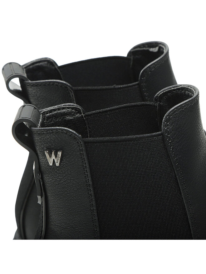 Wrangler Kotníková obuv s elastickým prvkem Wrangler Courtney Chelsea WL22611A Černá