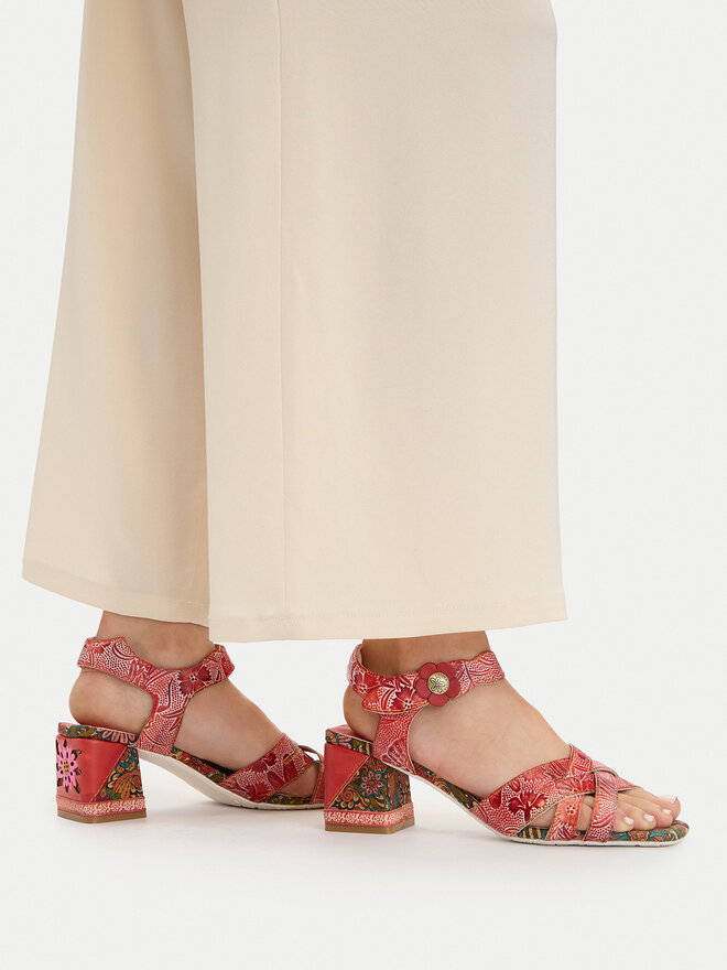 Laura Vita Sandalen Laura Vita Jacqueso 03 Rot