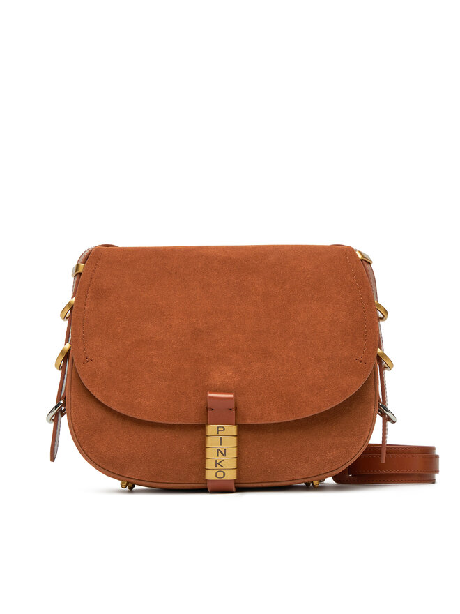 PINKO Сумка PINKO Saddle Classic PE 25 PLTT 103830 A29N Коричневий