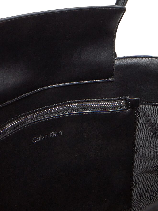 Calvin Klein Τσάντα Calvin Klein Ck Woven Medium Shopper K60K612994 Μαύρο