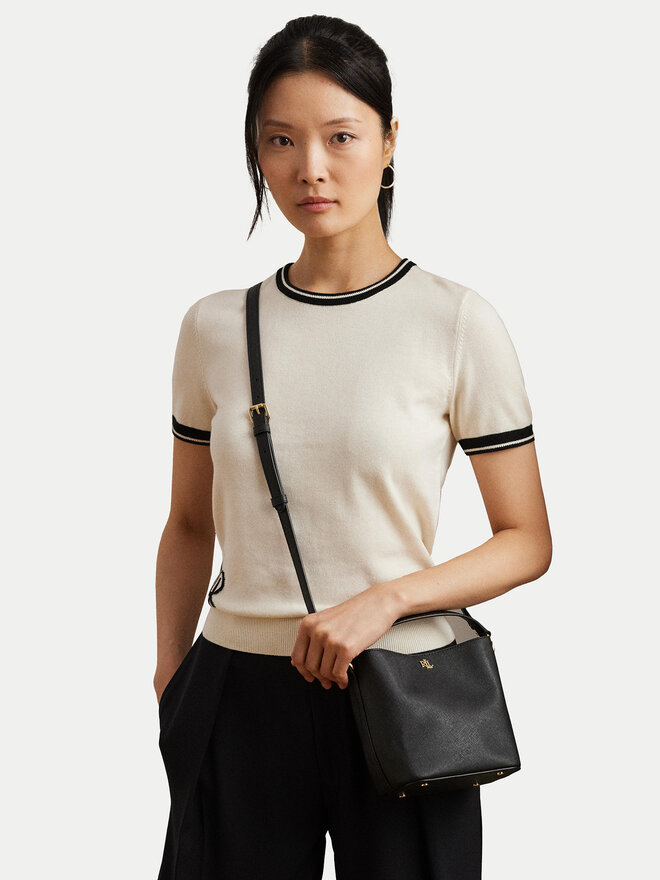 LAUREN RALPH LAUREN Ročna torba LAUREN RALPH LAUREN 431969365001 Črna