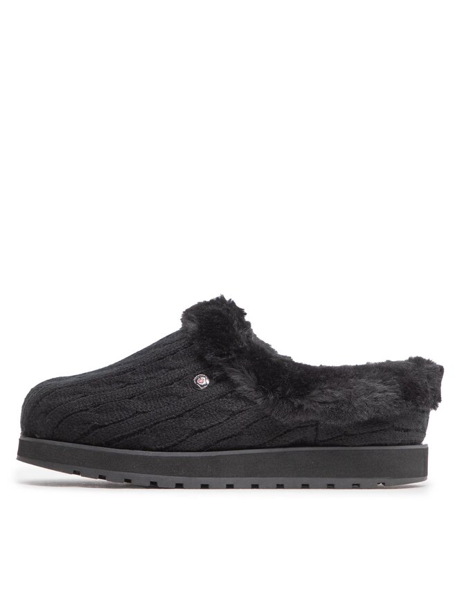 Skechers Παντόφλες Σπιτιού Skechers BOBS Ice Angel 31204/BBK Μαύρο