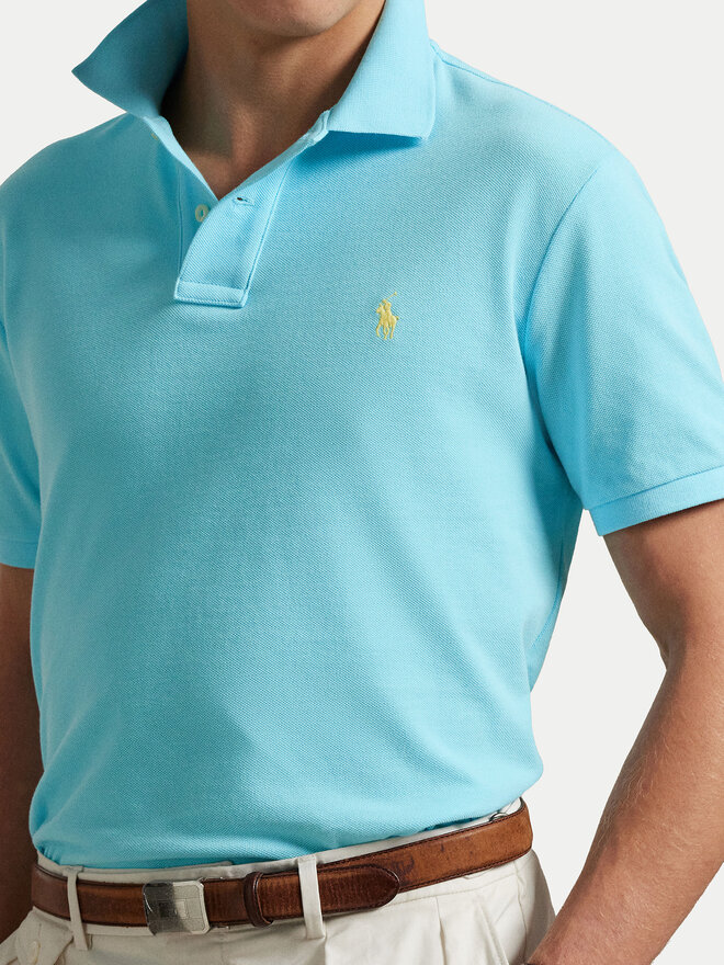 Polo Ralph Lauren Polo Ralph Lauren Poloshirt 710536856449 Türkisfarben Slim Fit