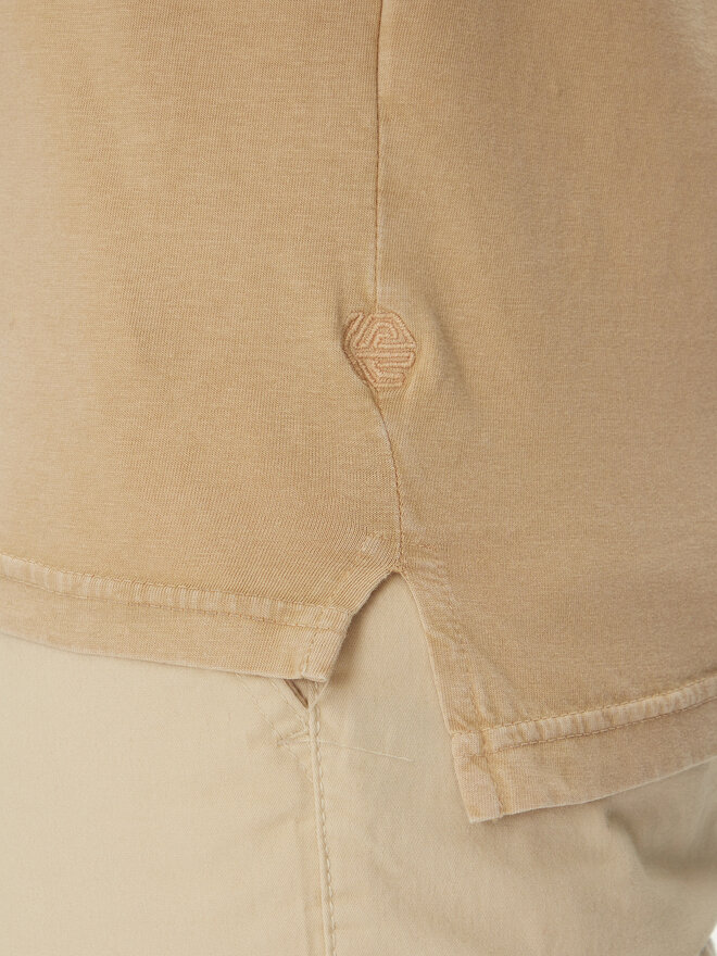 INDICODE INDICODE T-Shirt Injamiro 41-143 Μπεζ Regular Fit